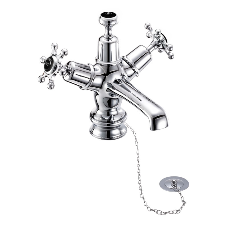 Birkenhead Regent basin mixer with plug and chain waste